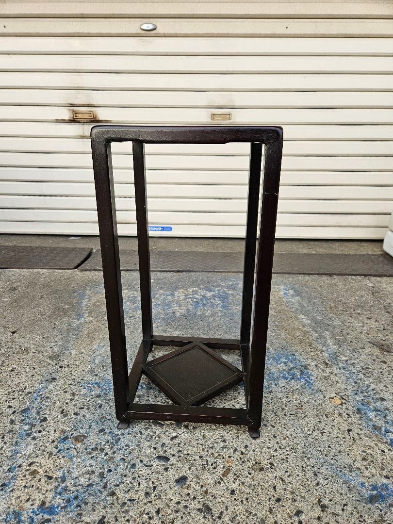 ヴィンテージ 木製のフラワースタンド ラック 飾り棚 花台 盆栽台 和モダン