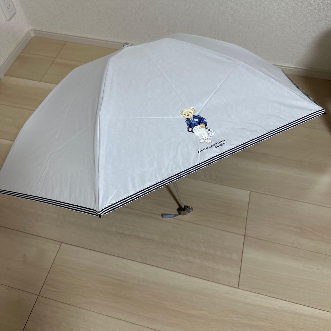 新品未使用タグ付　ポロラルフローレンポロベア 遮熱軽量晴雨兼用折りたたみ傘