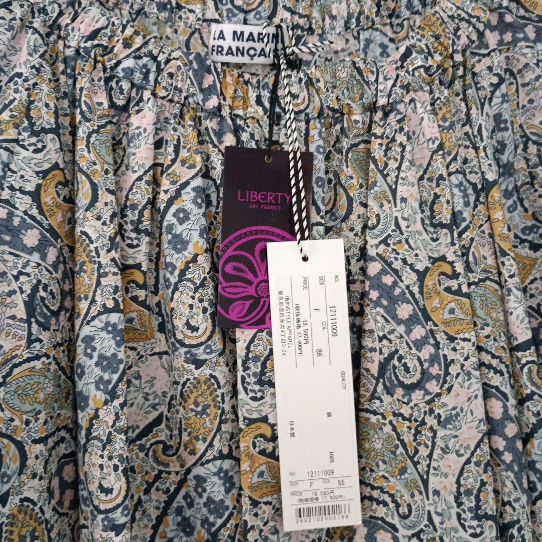 LA MARINE FRANCAISE リバティプリント　ブラウス