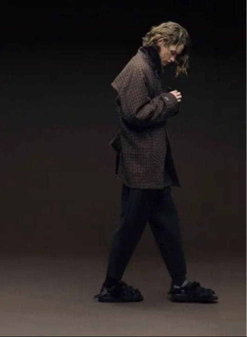 kolor 18aw コート ガンクラブチェック オーバーサイズ