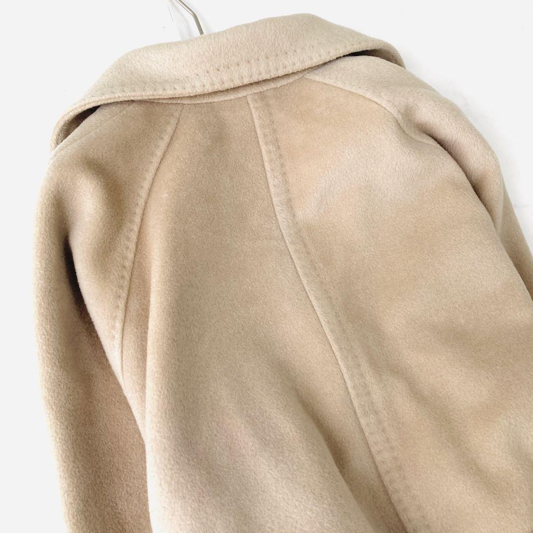 美品✨️マックスマーラ　白タグ　カシミヤ　マニュエラ　ベルテッドコート　40