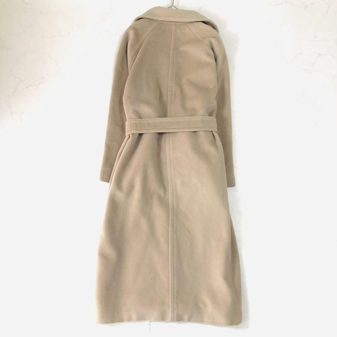 美品✨️マックスマーラ　白タグ　カシミヤ　マニュエラ　ベルテッドコート　40