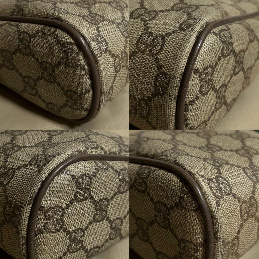 【美品】グッチ セカンドバッグ クラッチ シェリーライン PVC レザー ポーチ