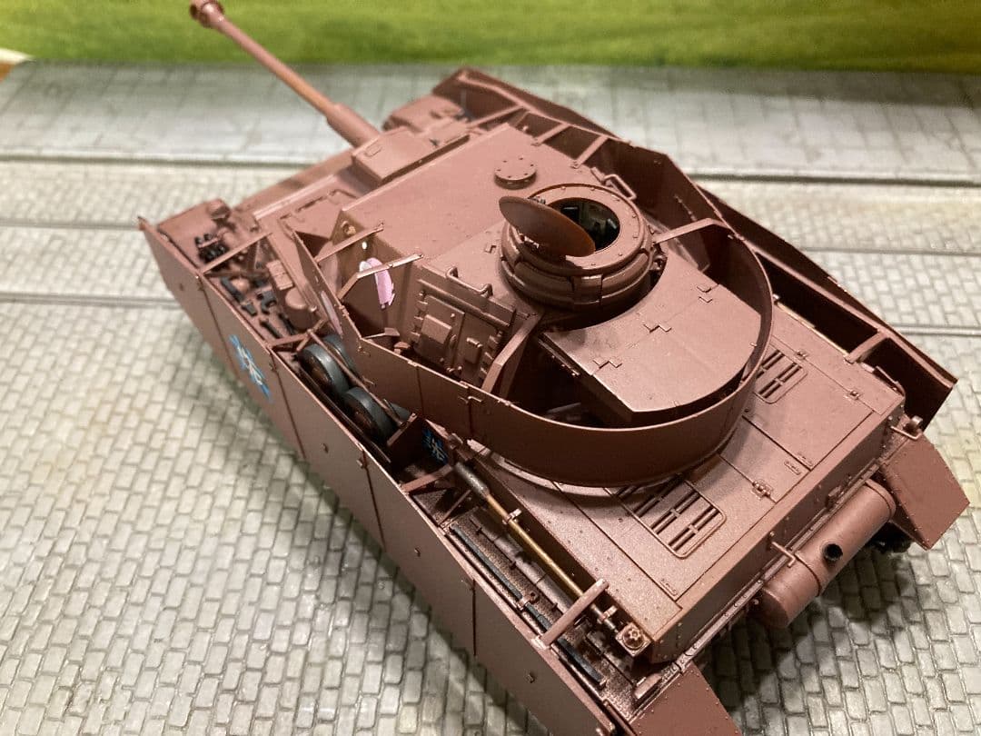【ワケアリ塗装済完成品】ガールズ&パンツァーⅣ号戦車D型改H型仕様あんこうチーム