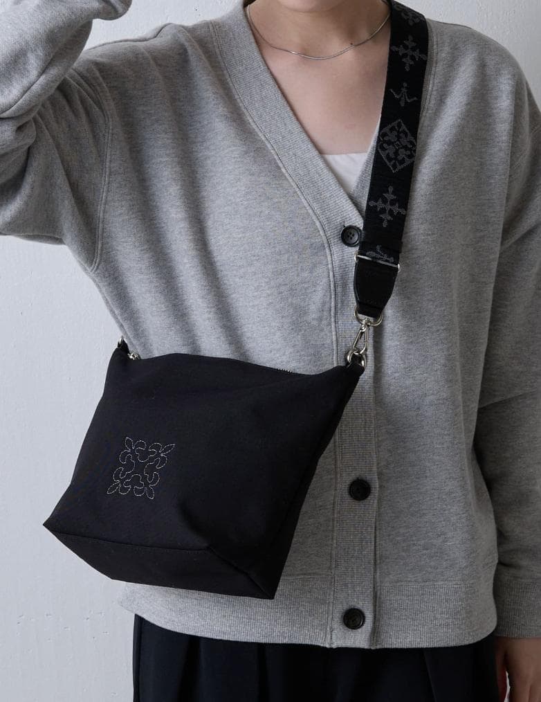 すぎの木さま　コーデュラナイロン2WAYシンプルショルダーバッグ ブラック