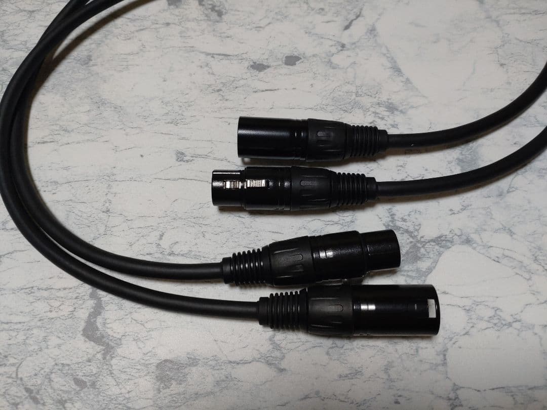 【カスタム依頼】140段式カタパルト搭載　XLRケーブル ペア　約1.5m