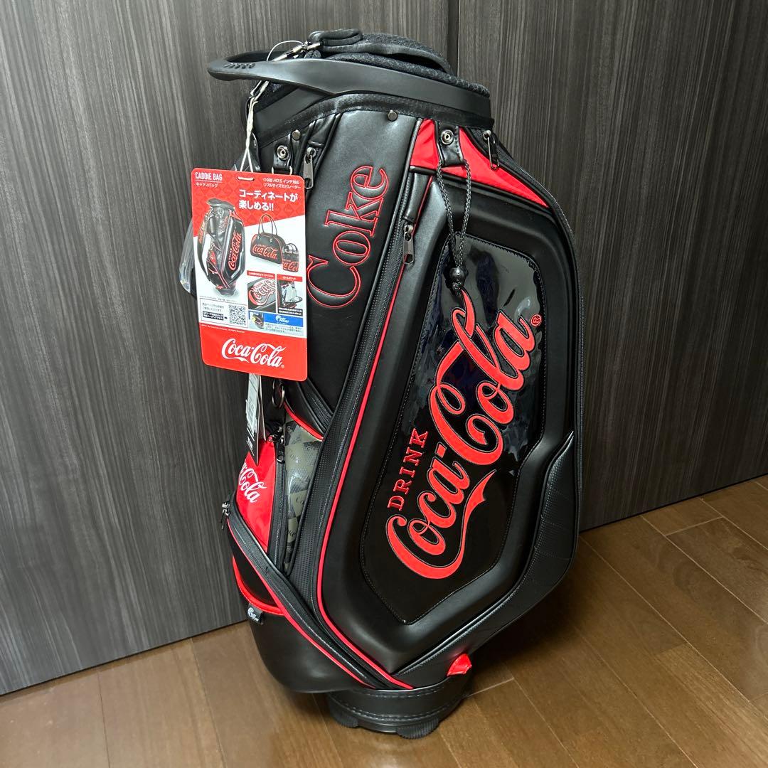 新品未使用　Coca-Cola コカコーラ　キャディバッグ 黒/赤