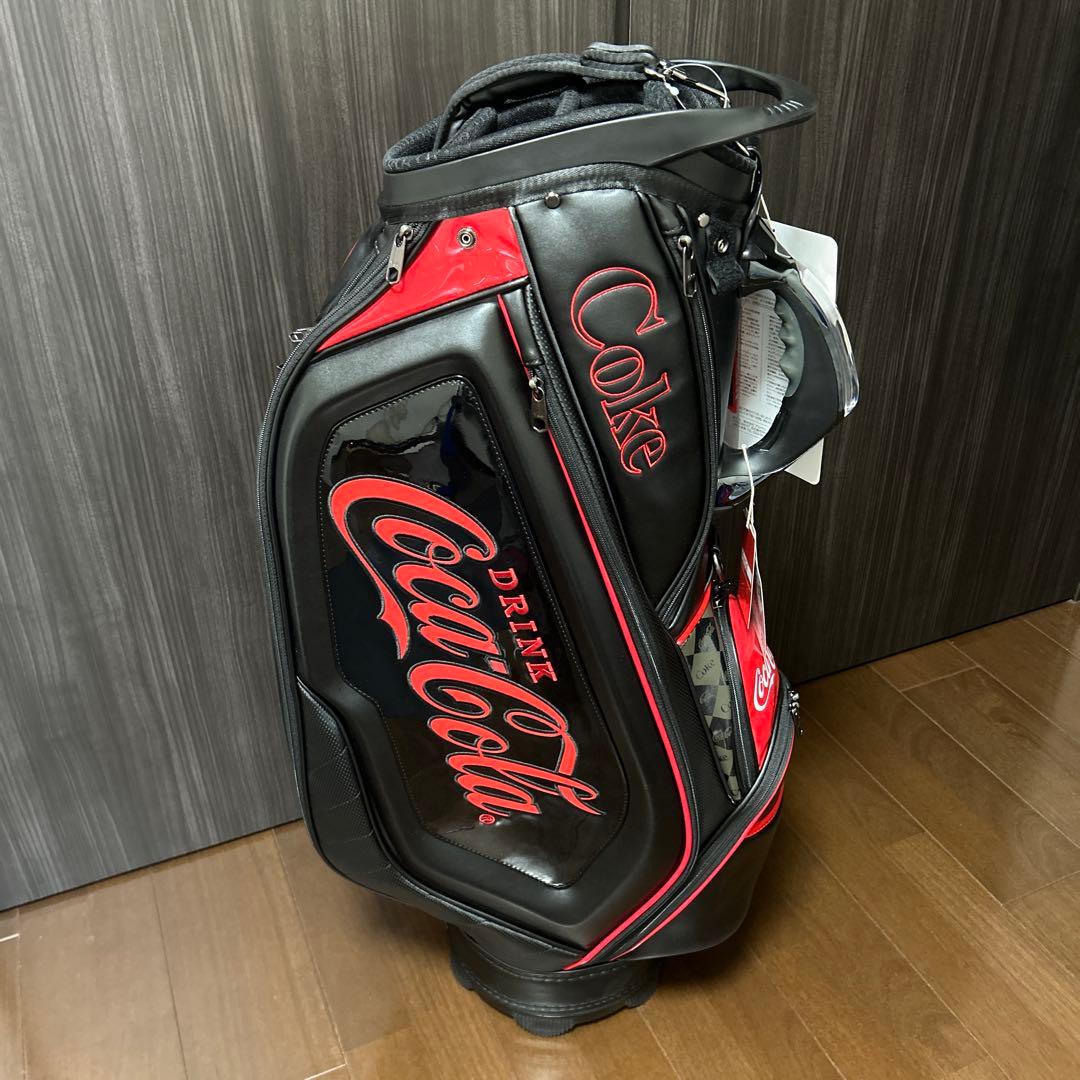 新品未使用　Coca-Cola コカコーラ　キャディバッグ 黒/赤