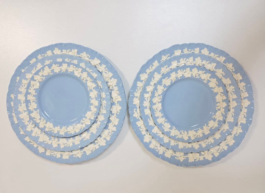 【ウェッジウッド】クイーンズウェア　プレート3枚２セット