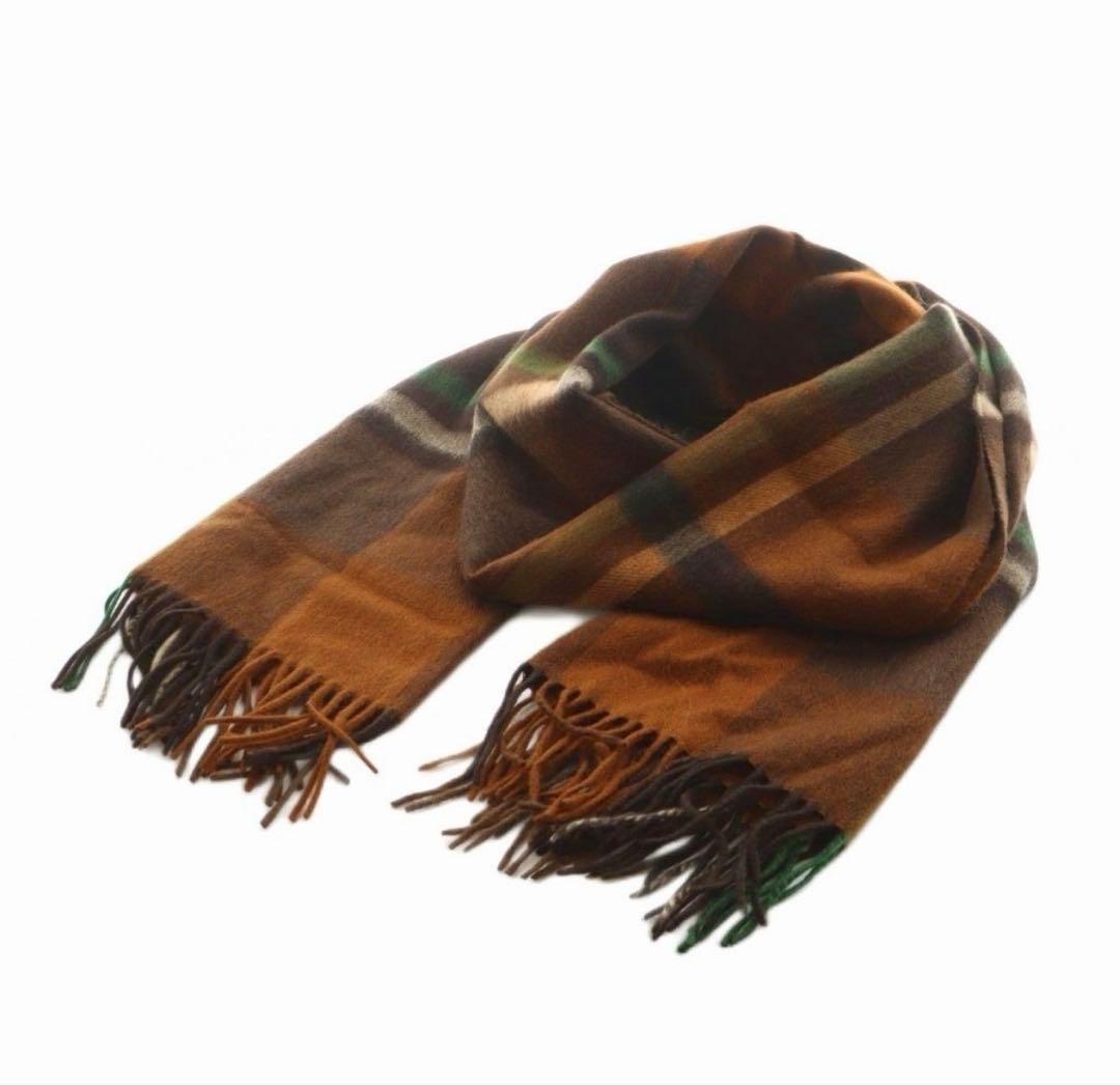 Joshua Ellis カシミヤ チェックストール