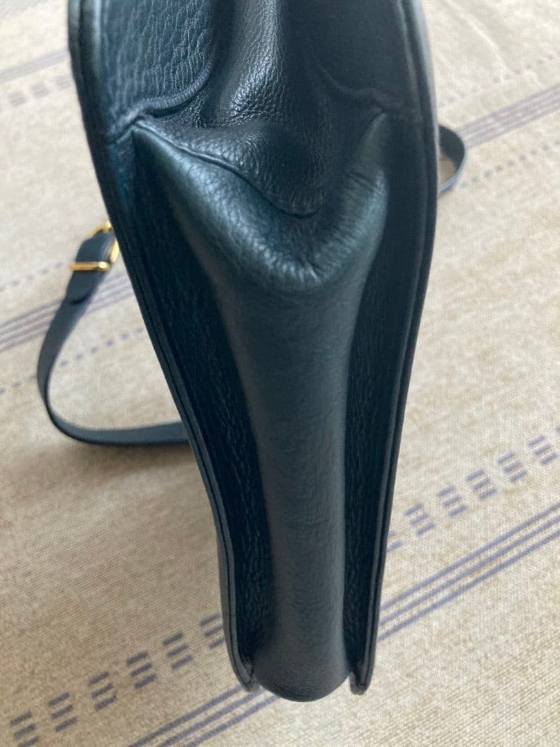 ま*ん様 希少★バーバリー BURBERRY レザー ショルダーバッグ★90s