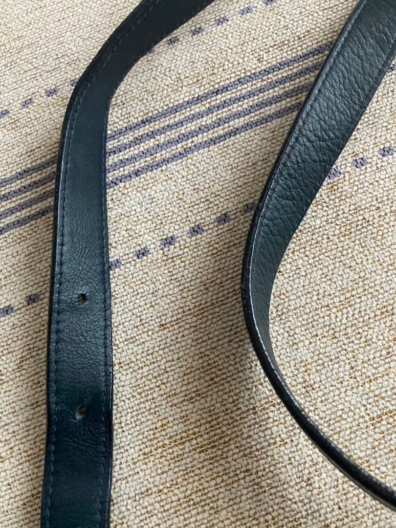 ま*ん様 希少★バーバリー BURBERRY レザー ショルダーバッグ★90s