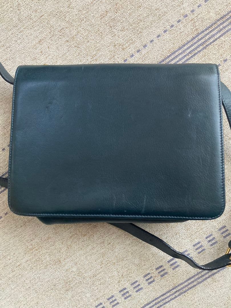 ま*ん様 希少★バーバリー BURBERRY レザー ショルダーバッグ★90s