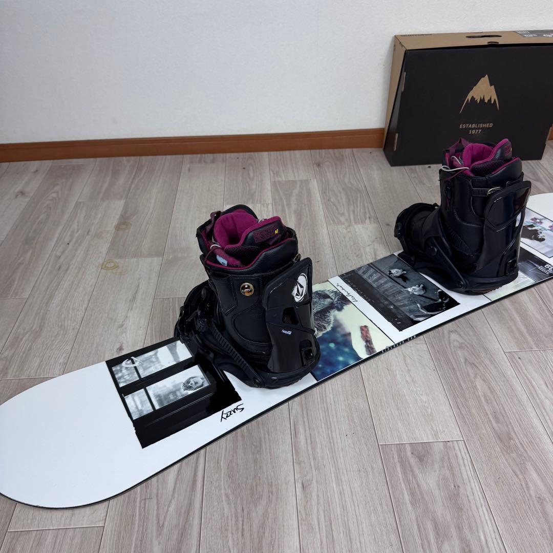 専用HEAD スノーボード 139cm 4点セットBurtonブーツ23.5cm
