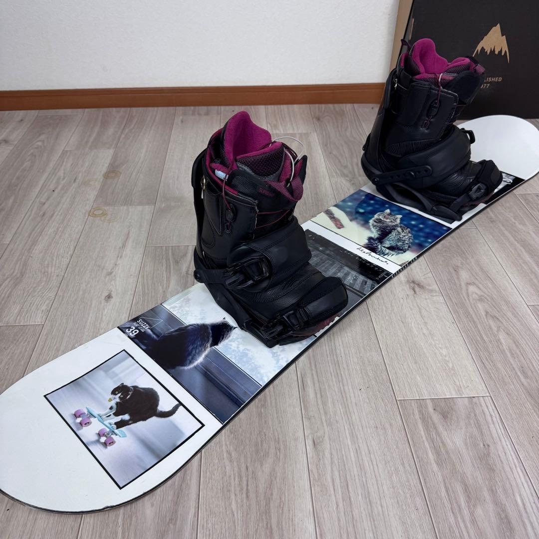 専用HEAD スノーボード 139cm 4点セットBurtonブーツ23.5cm