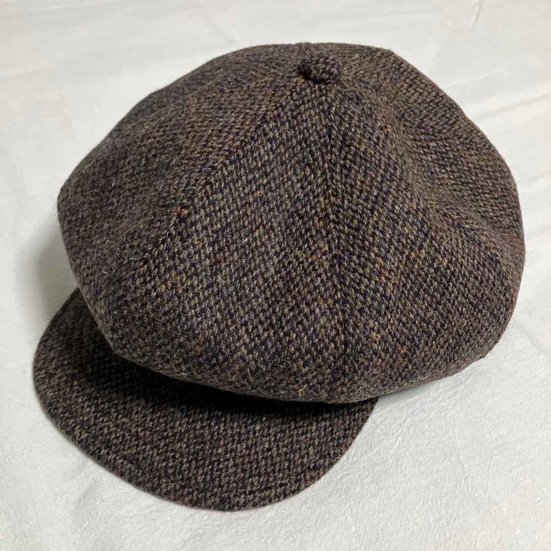 新品未使用！HIGHER/ハイヤー定番キャスケットブラウンハリスツィード3サイズ