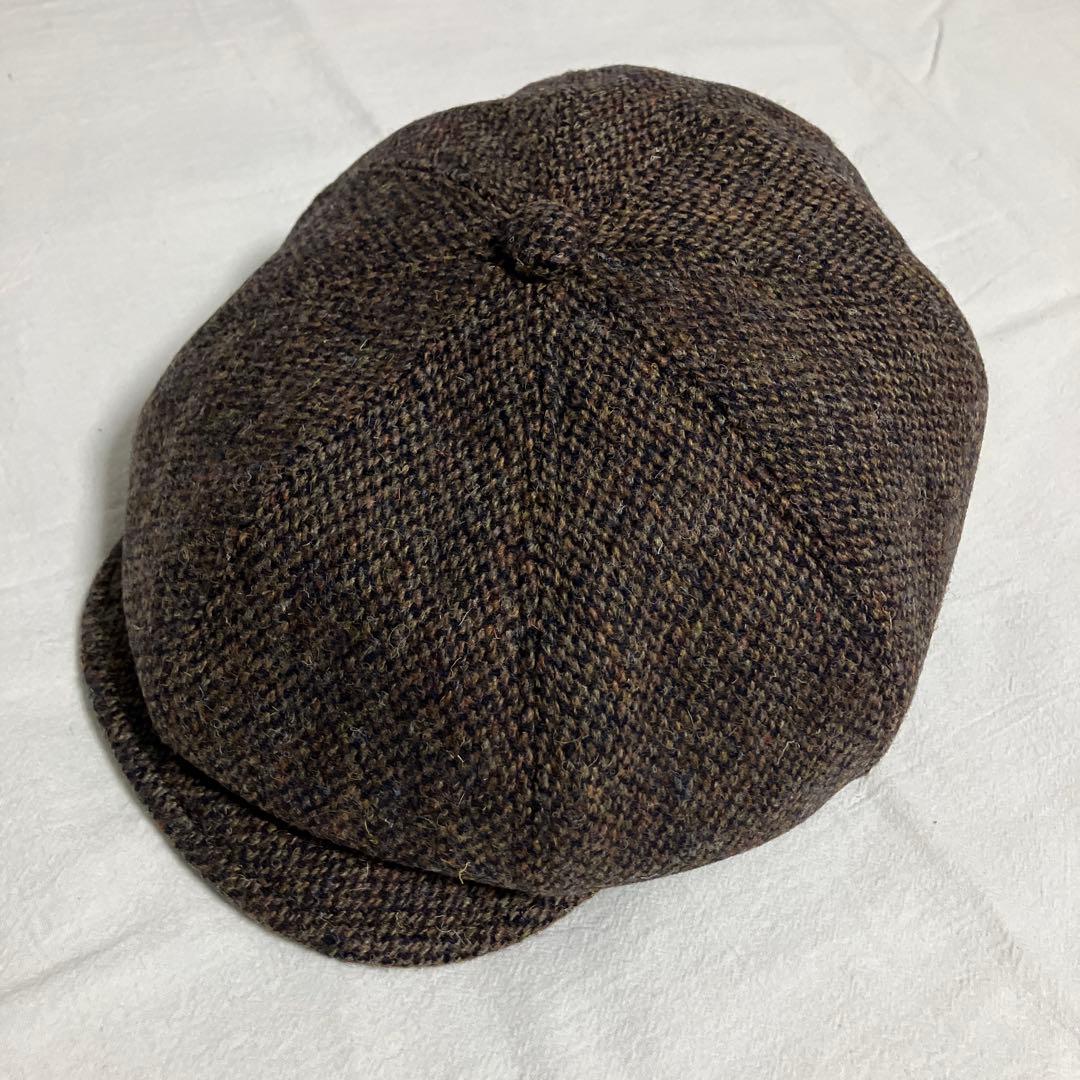 新品未使用！HIGHER/ハイヤー定番キャスケットブラウンハリスツィード3サイズ