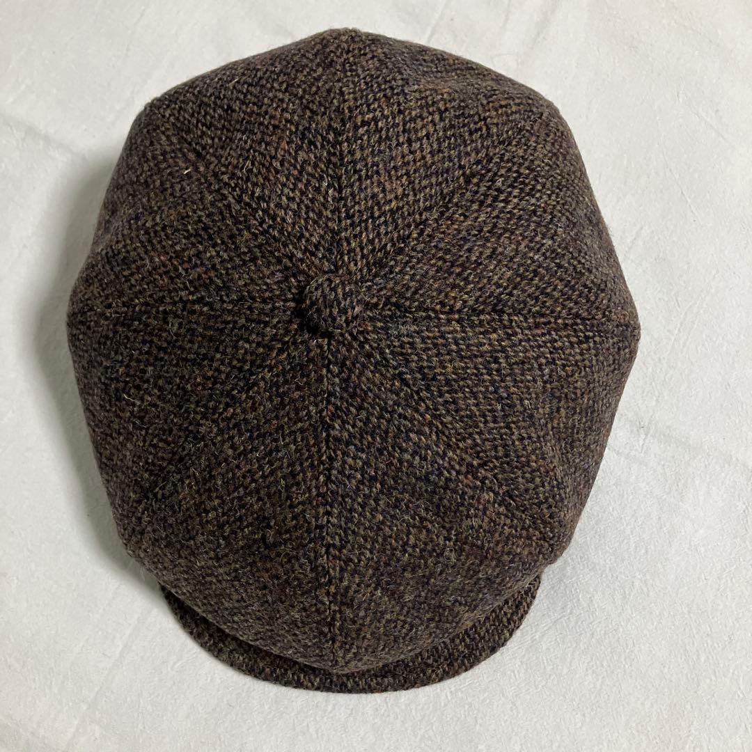 新品未使用！HIGHER/ハイヤー定番キャスケットブラウンハリスツィード3サイズ