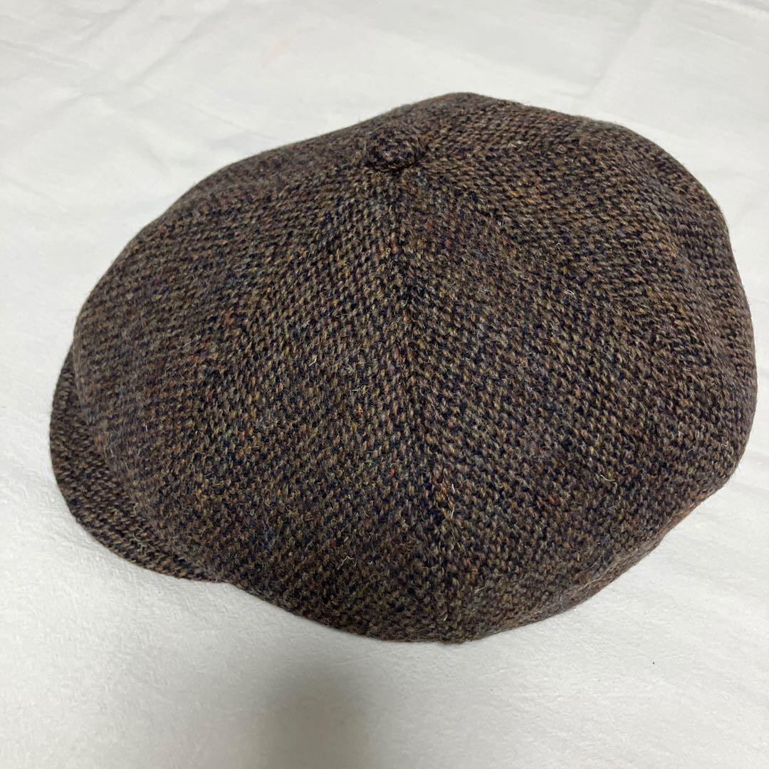 新品未使用！HIGHER/ハイヤー定番キャスケットブラウンハリスツィード3サイズ