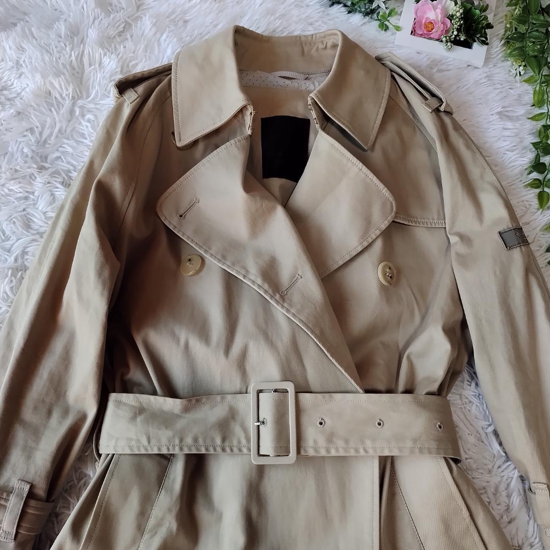 【美品】TATRAS タトラス トレンチコート ダブル L ベージュ ベルト付き