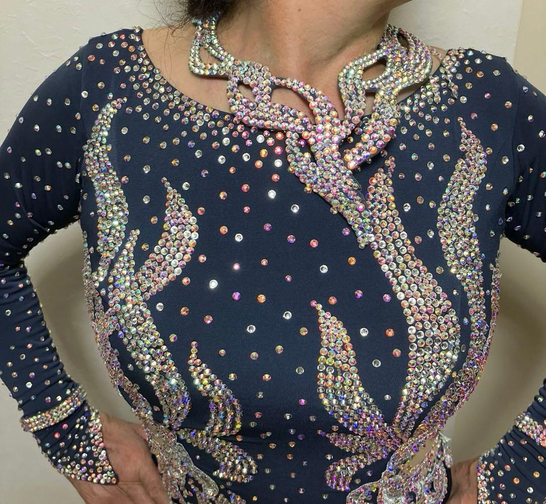 社交ダンス　ラテンのデモドレス。Mサイズ