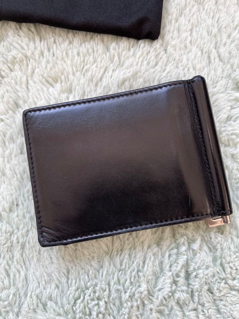 SAINT LAURENT ブラック 二つ折り財布　マネークリップ