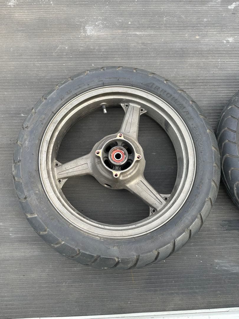カワサキゼファー400前後ホイールタイヤ付きセット