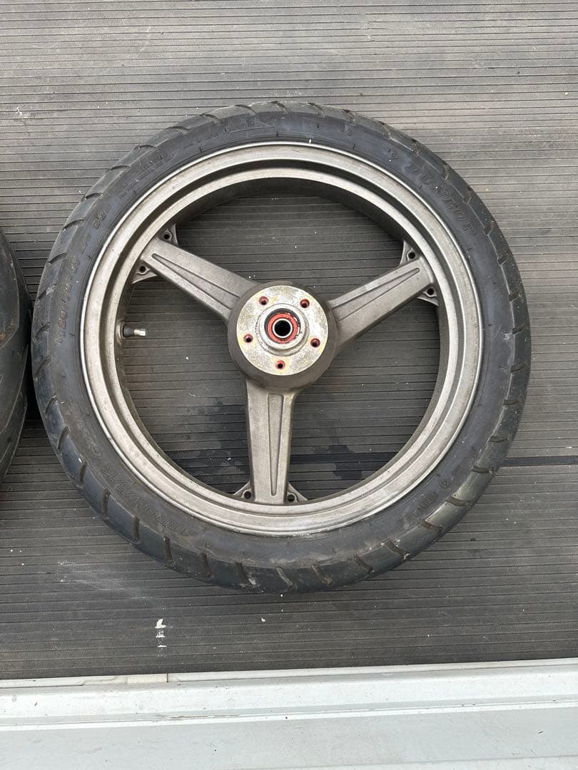 カワサキゼファー400前後ホイールタイヤ付きセット