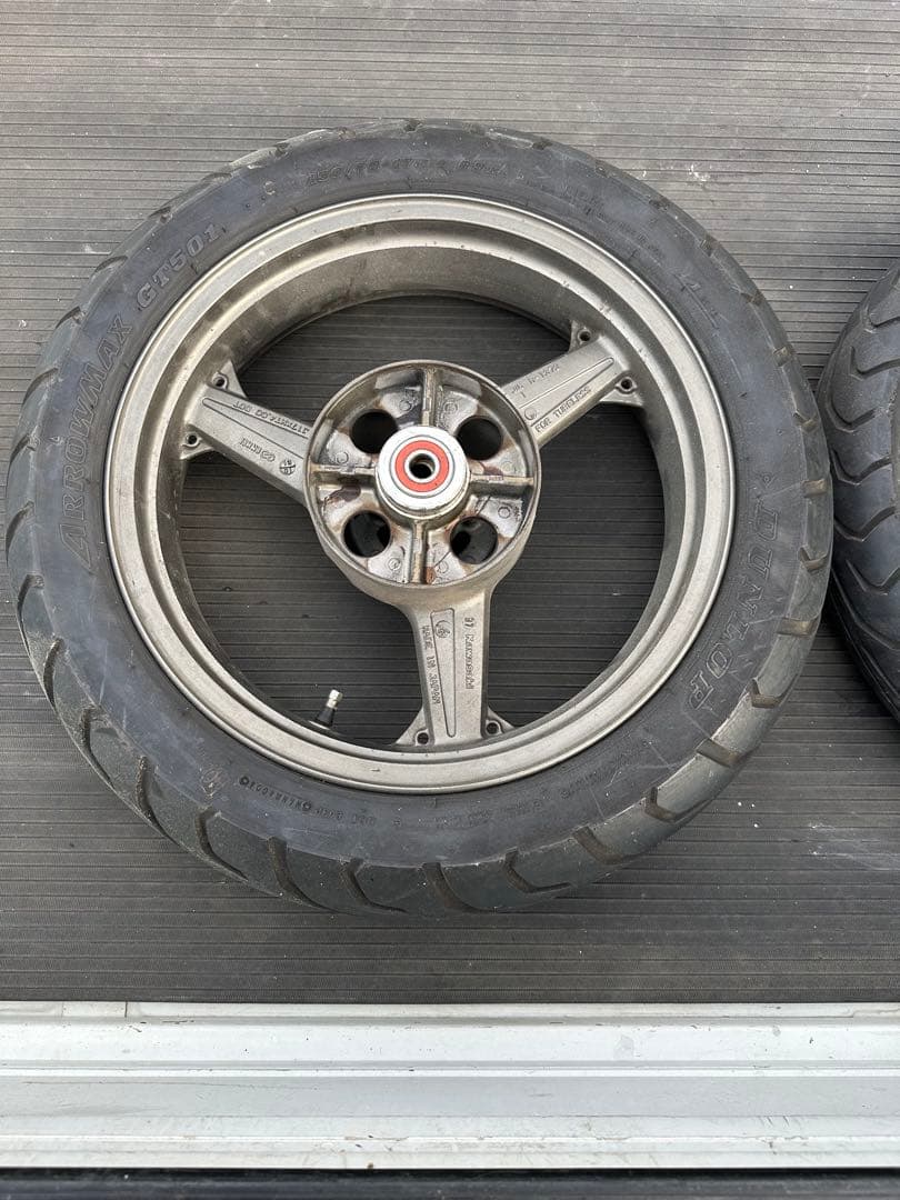 カワサキゼファー400前後ホイールタイヤ付きセット