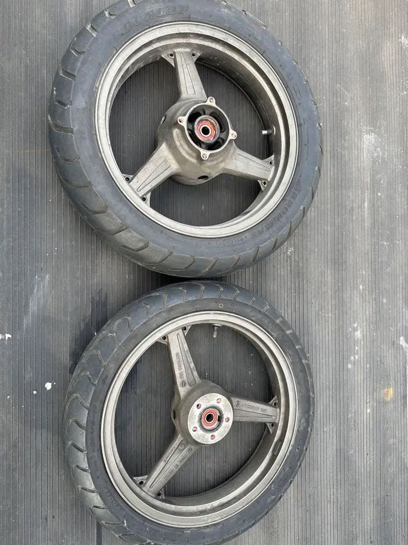 カワサキゼファー400前後ホイールタイヤ付きセット