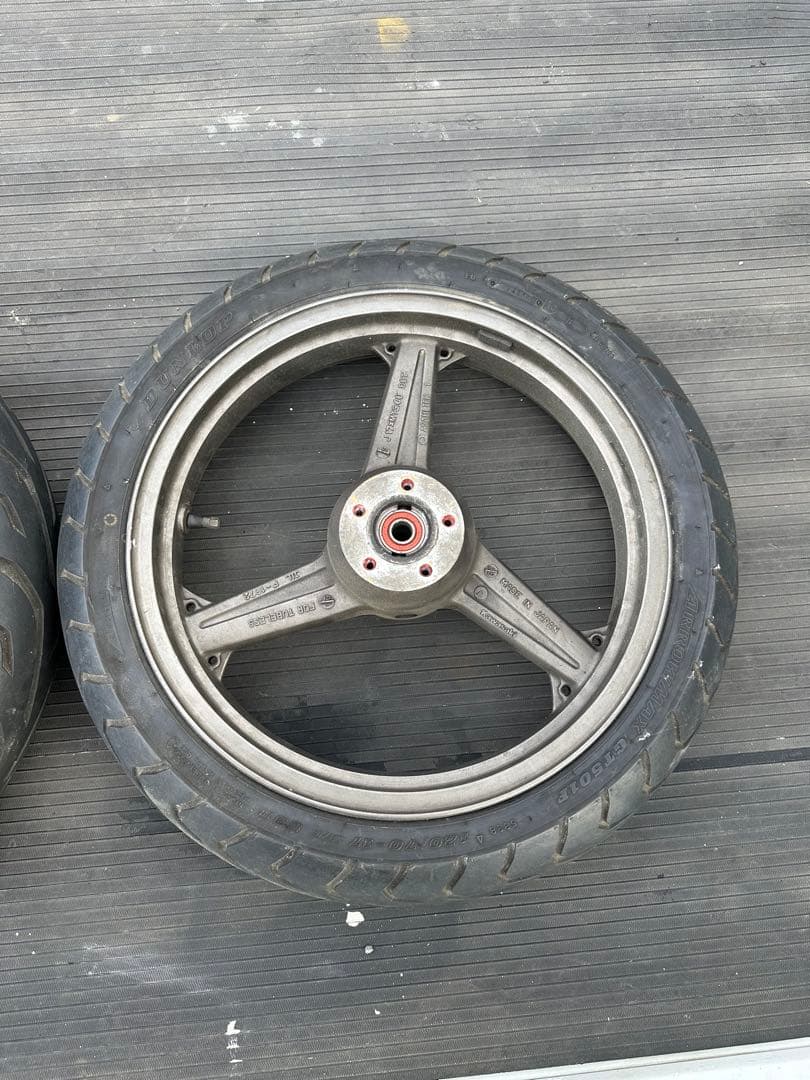 カワサキゼファー400前後ホイールタイヤ付きセット