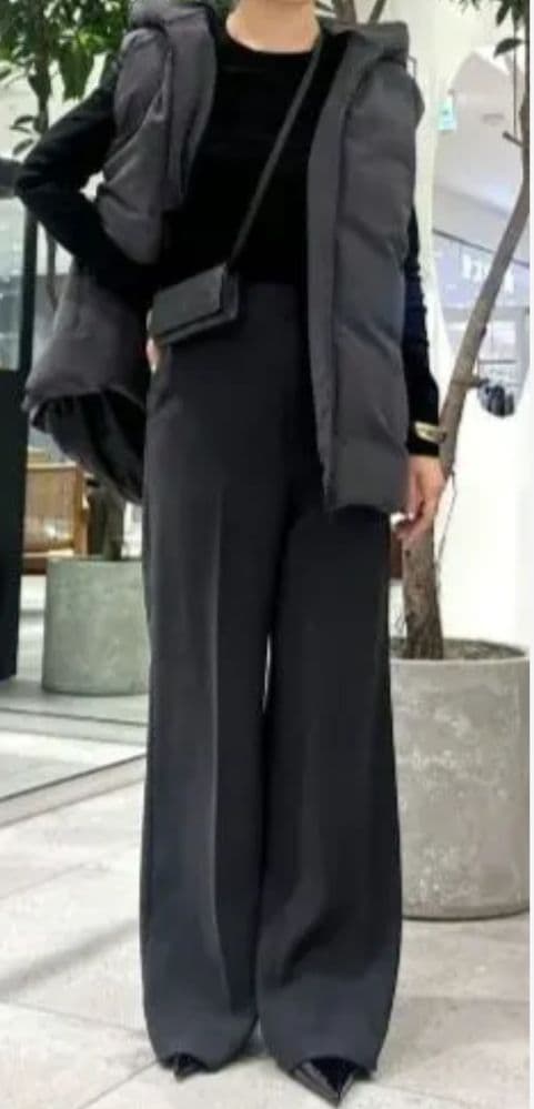 美品【プラージュ】HAKUU/ハクウ別注 MID/L ダウンベスト グレー