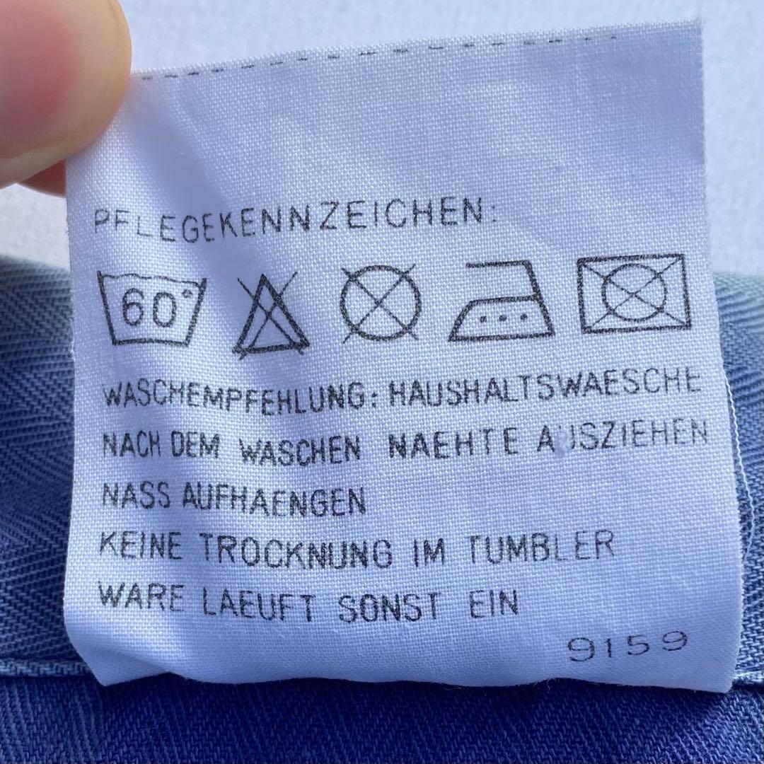 80's ユーロワークジャケット　hbt コットンカバーオール サンフェード