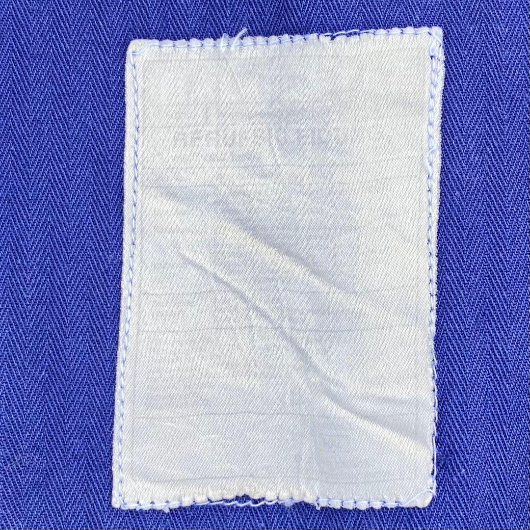 80's ユーロワークジャケット　hbt コットンカバーオール サンフェード