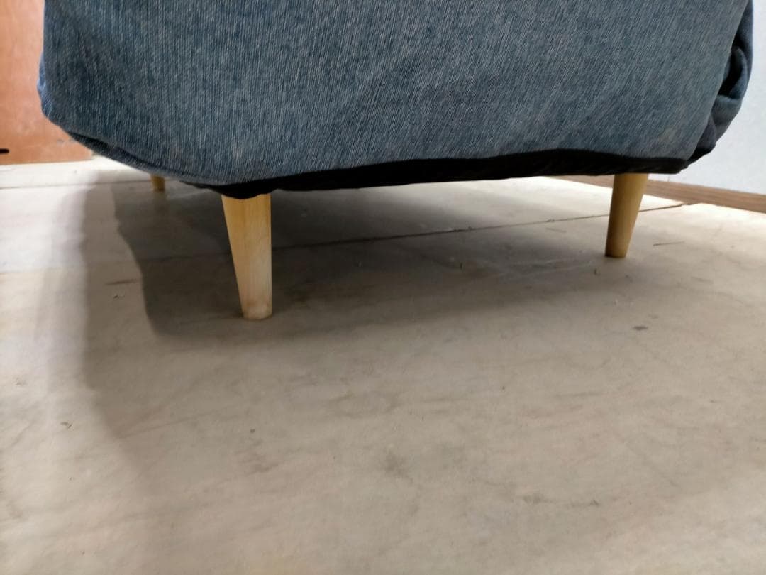 2人掛けソファ　リクライニング　ローソファ　ソファーベッド　250206-1