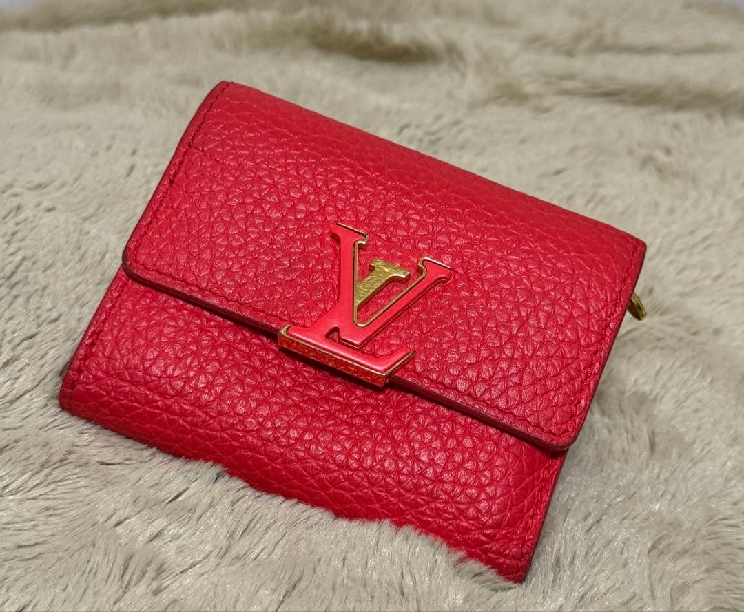 ⭐*︎様 ヴィトン 正規品　カプシーヌxs 財布　ミニ財布　コーラルタヒチ