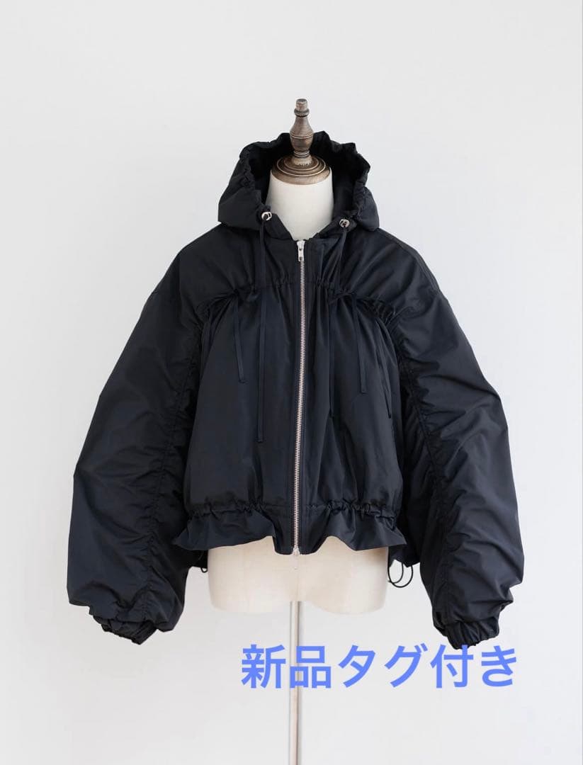 Pois ポワ　リボンブルゾン　ブラック　アウター