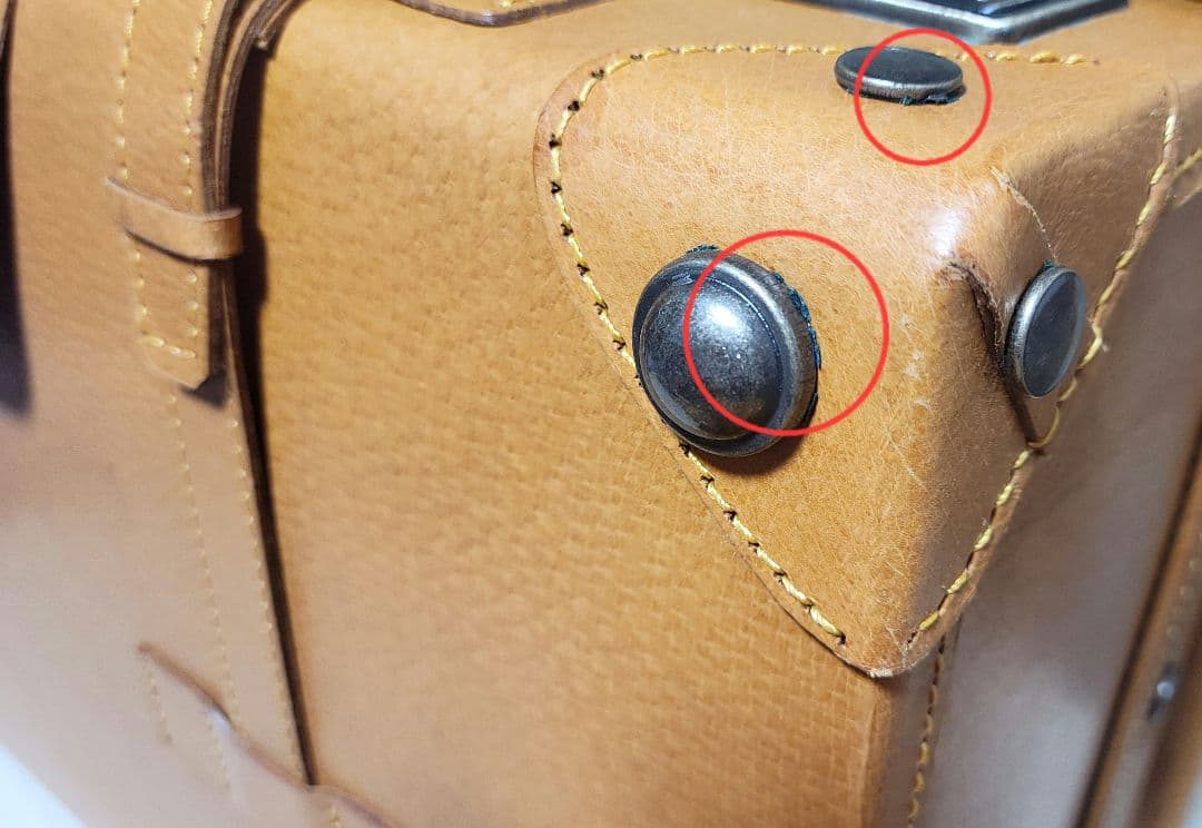 未使用　トランク　　レザー革　　親子　大小　ペア　 インテリア