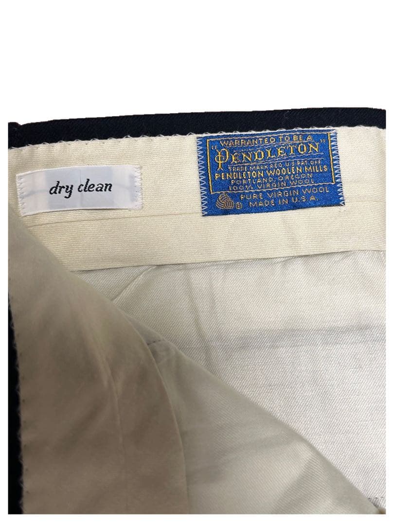 70s USA製 PENDLETON ウールスラックス TALON ペンドルトン