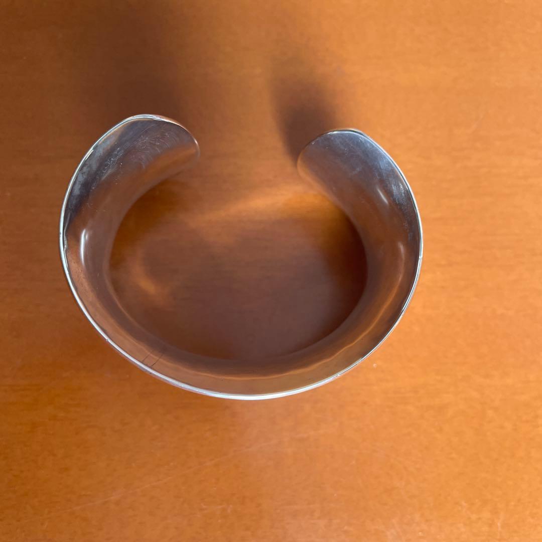 [ジョージ ジェンセン]　バングル　スミシィ　カフス　ハンマード　－　サイズ Ｓ