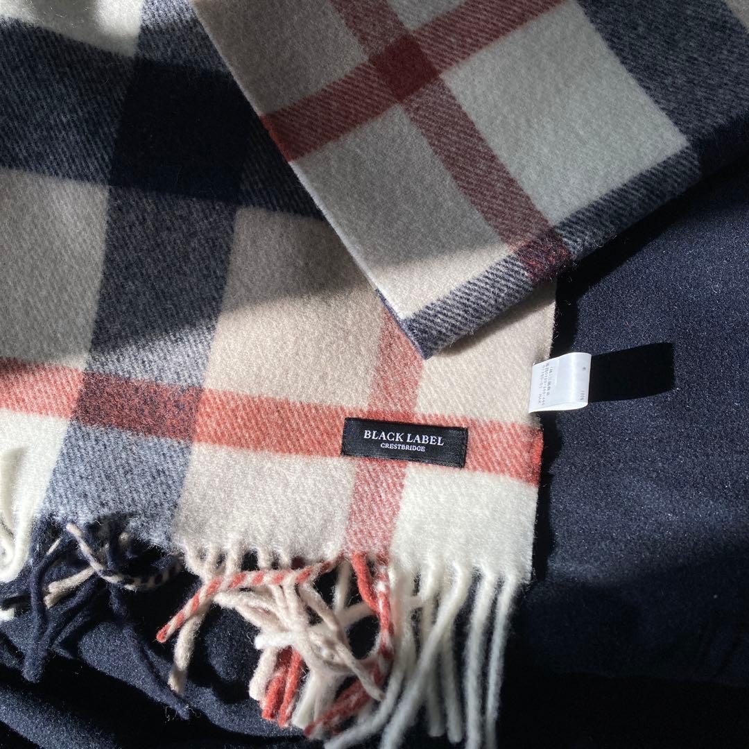 【最終価格　未使用】ブラックレーベル クレストブリッジ　チェック マフラー