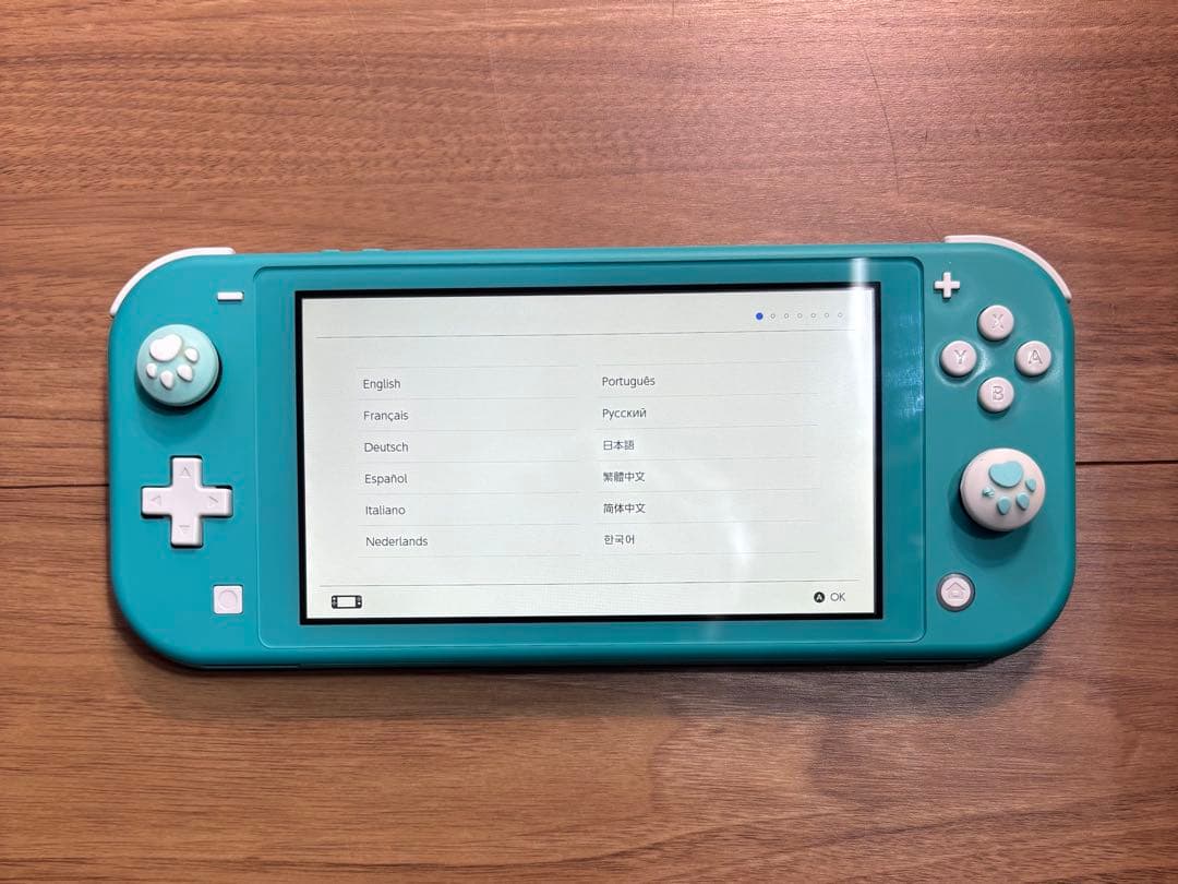 【箱付き】Nintendo Switch Lite ターコイズ(グリップおまけ)