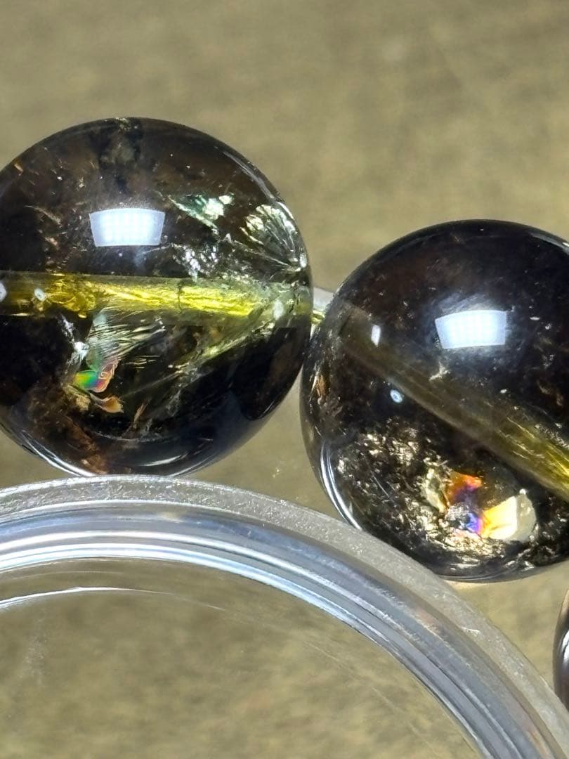 超大玉　ゼウスクォーツブレス約17㎜（新品未使用） （スモーキーシトリン）高品質