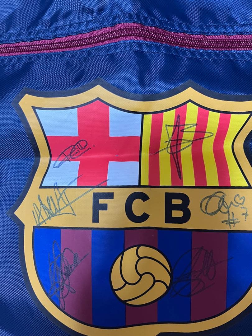 FCバルセロナ サイン入りバッグ