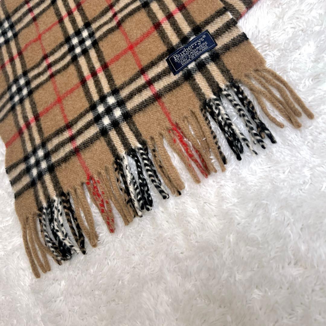 極美品✨Burberry マフラー ノバチェック カシミヤ 100% 英国製