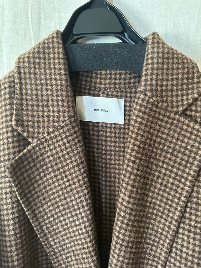 ジャケット・アウター TODAYFUL Over Check Coat(size38)