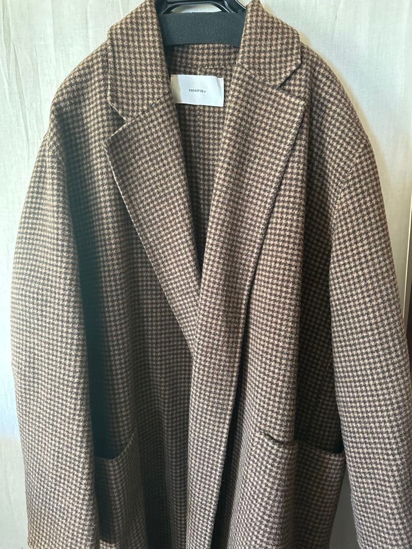 ジャケット・アウター TODAYFUL Over Check Coat(size38)