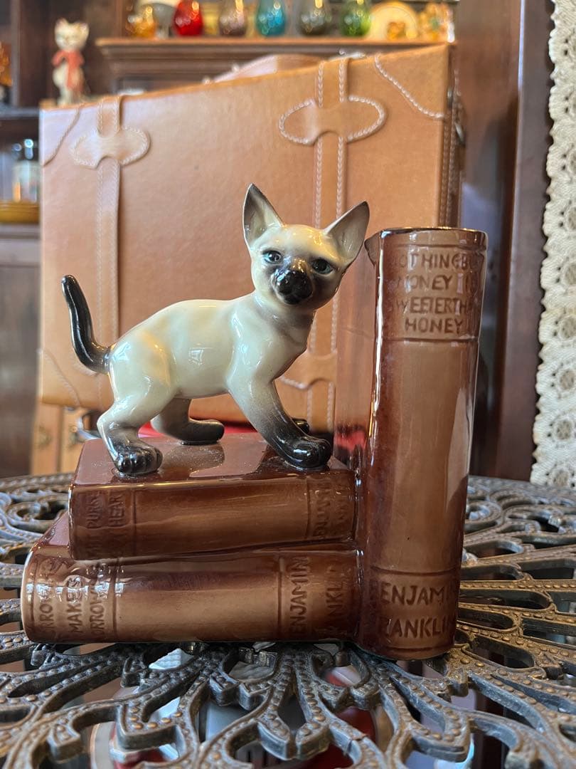 猫ちゃん　ブックエンド