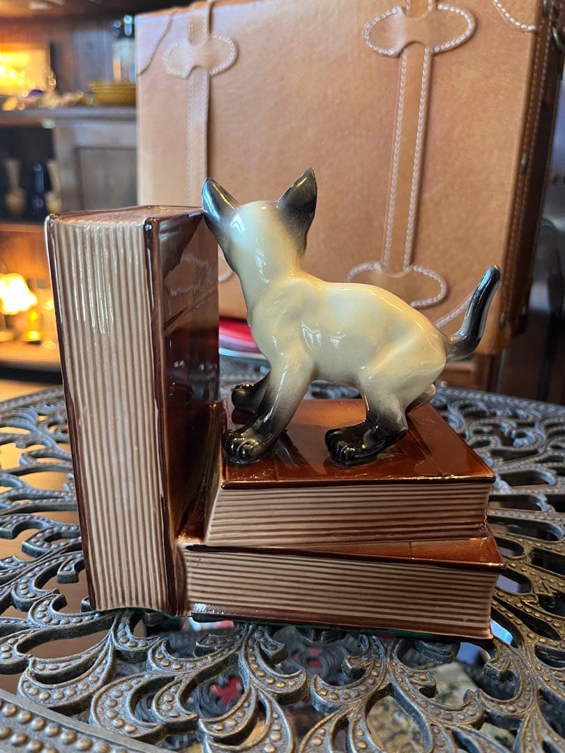 猫ちゃん　ブックエンド