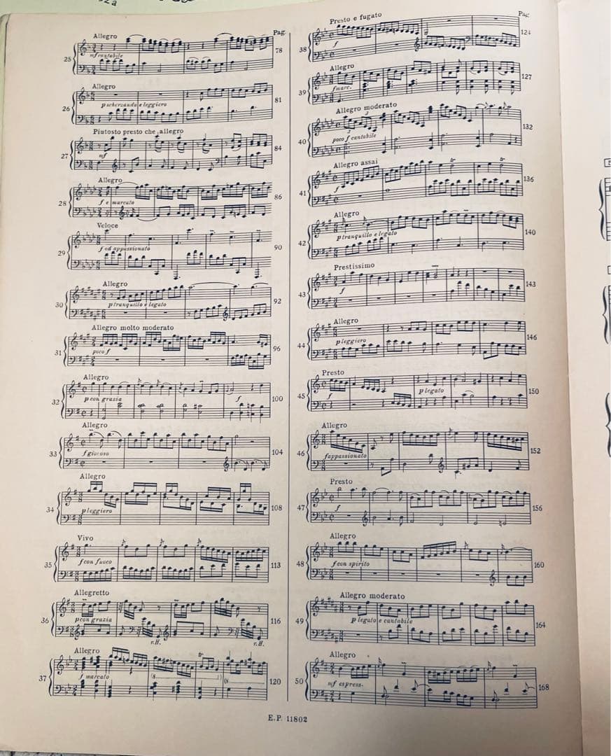 ペータース版　D.スカルラッティ　150のソナタ　全3巻